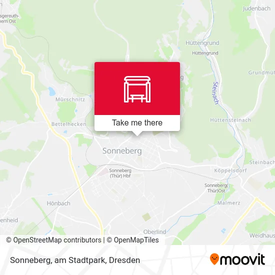 Карта Sonneberg, am Stadtpark