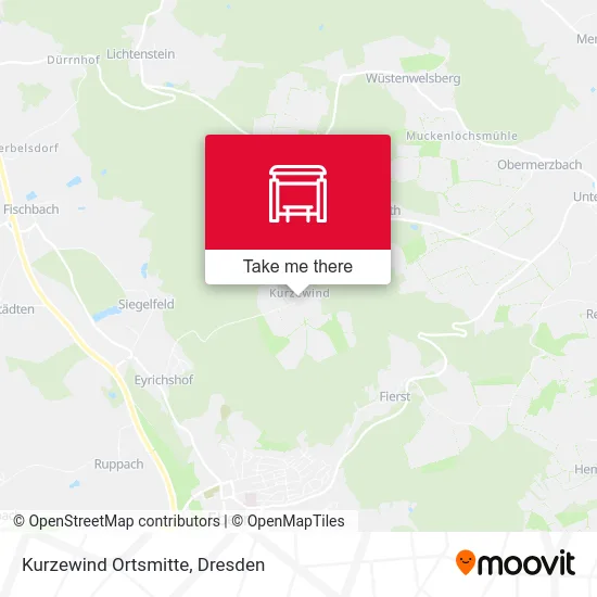 Kurzewind Ortsmitte map