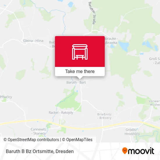 Карта Baruth B Bz Ortsmitte