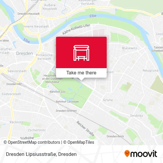 Карта Dresden Lipsiusstraße