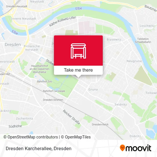 Карта Dresden Karcherallee