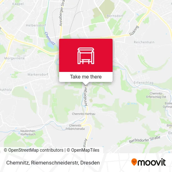 Карта Chemnitz, Riemenschneiderstr