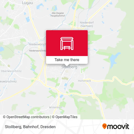Stollberg, Bahnhof map