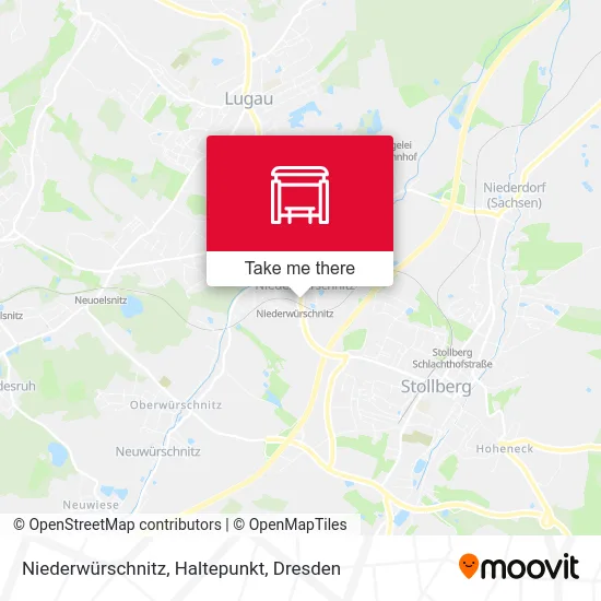 Карта Niederwürschnitz, Haltepunkt