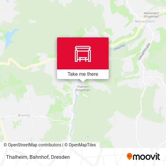 Thalheim, Bahnhof map