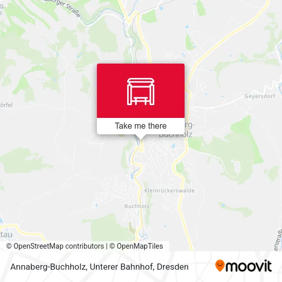 Карта Annaberg-Buchholz, Unterer Bahnhof