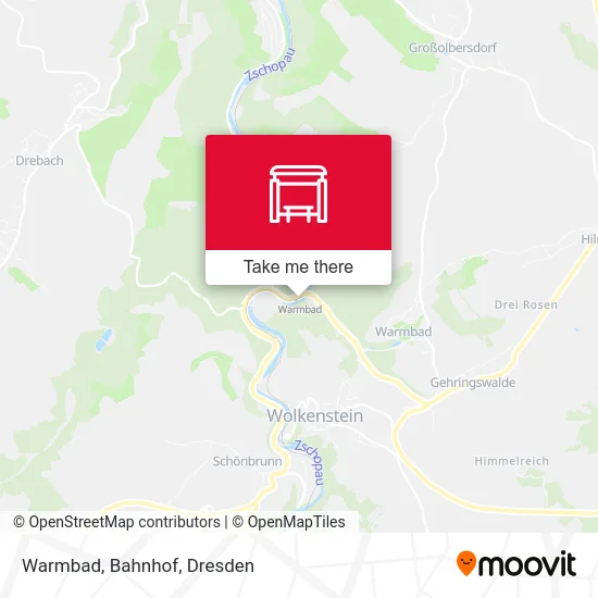 Карта Warmbad, Bahnhof