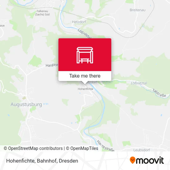 Карта Hohenfichte, Bahnhof