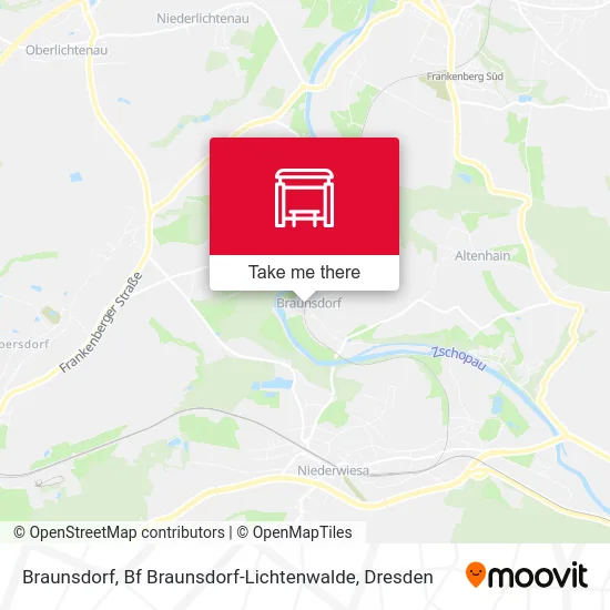 Карта Braunsdorf, Bf Braunsdorf-Lichtenwalde