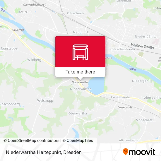 Карта Niederwartha Haltepunkt