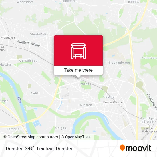 Карта Dresden S-Bf. Trachau