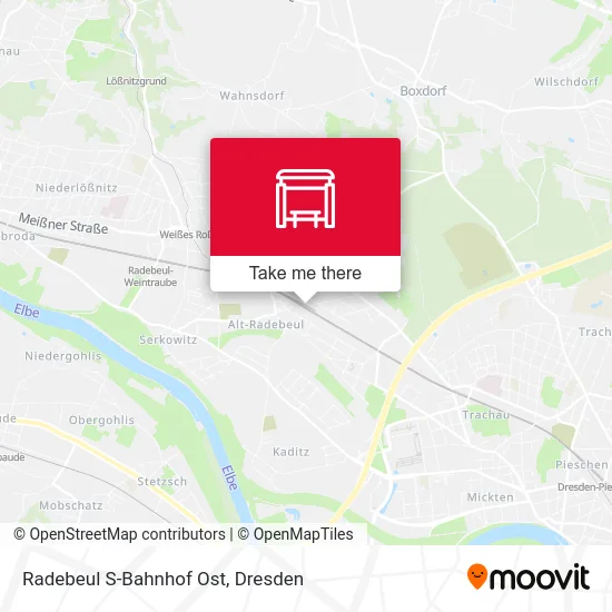 Карта Radebeul S-Bahnhof Ost