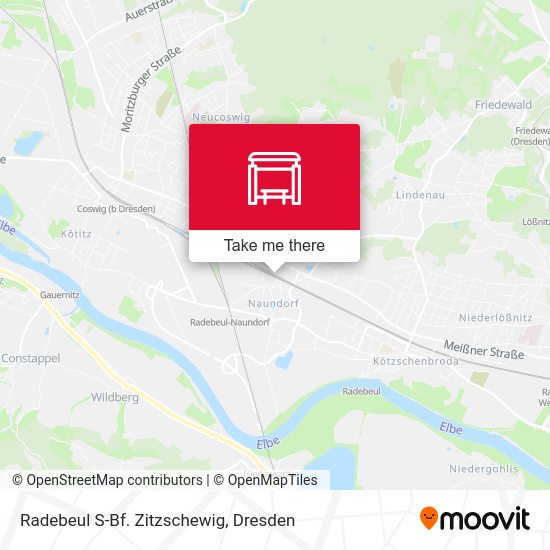 Карта Radebeul S-Bf. Zitzschewig