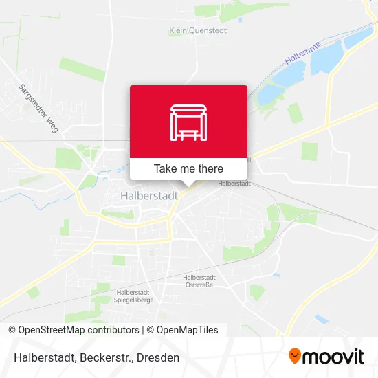 Карта Halberstadt, Beckerstr.