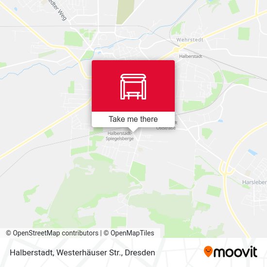 Карта Halberstadt, Westerhäuser Str.