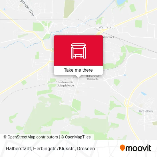 Карта Halberstadt, Herbingstr. / Klusstr.