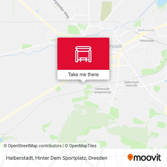 Карта Halberstadt, Hinter Dem Sportplatz