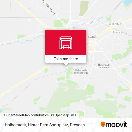 Карта Halberstadt, Hinter Dem Sportplatz