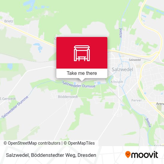 Карта Salzwedel, Böddenstedter Weg
