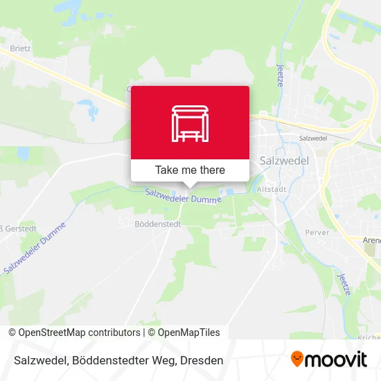 Карта Salzwedel, Böddenstedter Weg