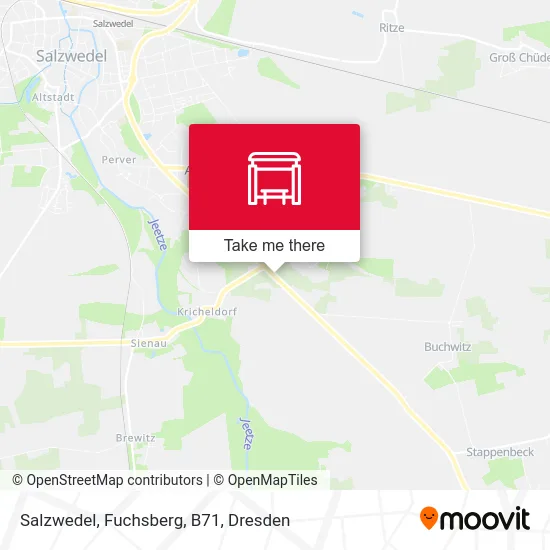 Карта Salzwedel, Fuchsberg, B71