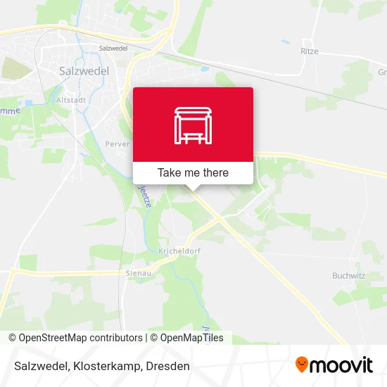 Карта Salzwedel, Klosterkamp