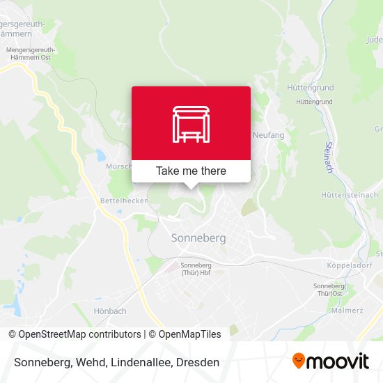 Карта Sonneberg, Wehd, Lindenallee