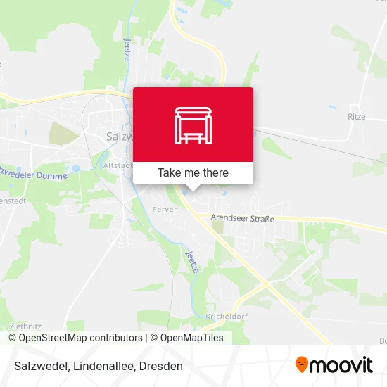 Карта Salzwedel, Lindenallee