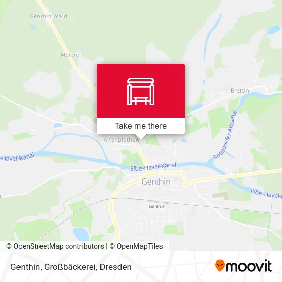 Карта Genthin, Großbäckerei