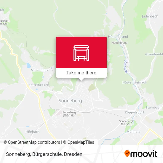 Карта Sonneberg, Bürgerschule