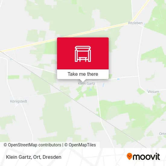 Klein Gartz, Ort map