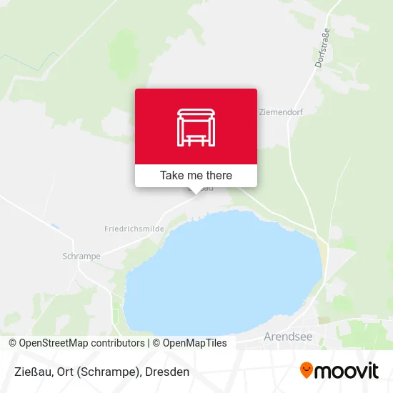 Карта Zießau, Ort (Schrampe)