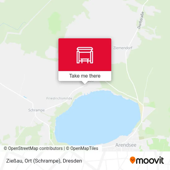Карта Zießau, Ort (Schrampe)