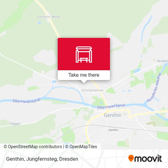Карта Genthin, Jungfernsteg