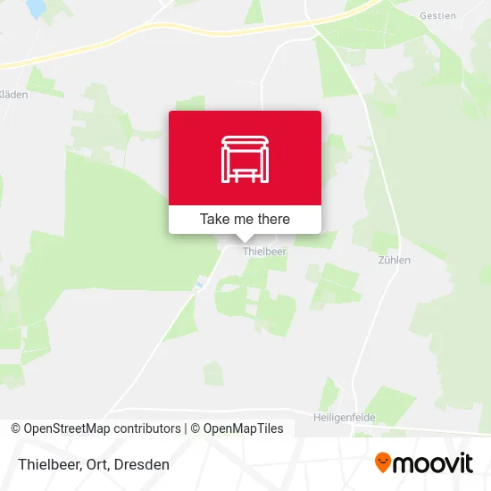 Карта Thielbeer, Ort