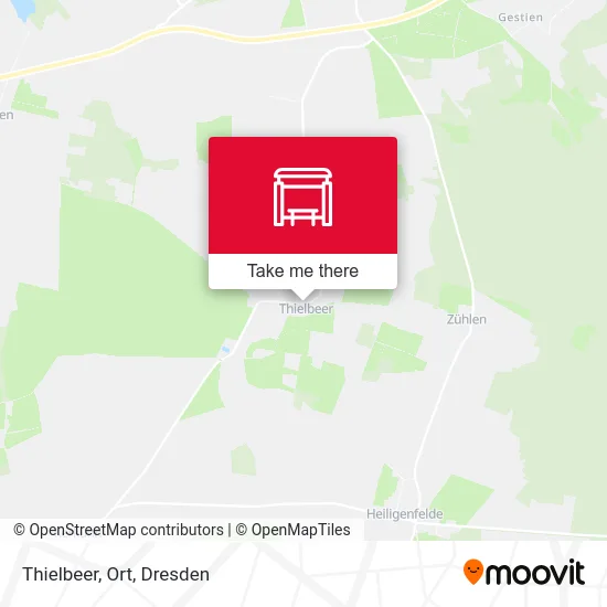 Карта Thielbeer, Ort