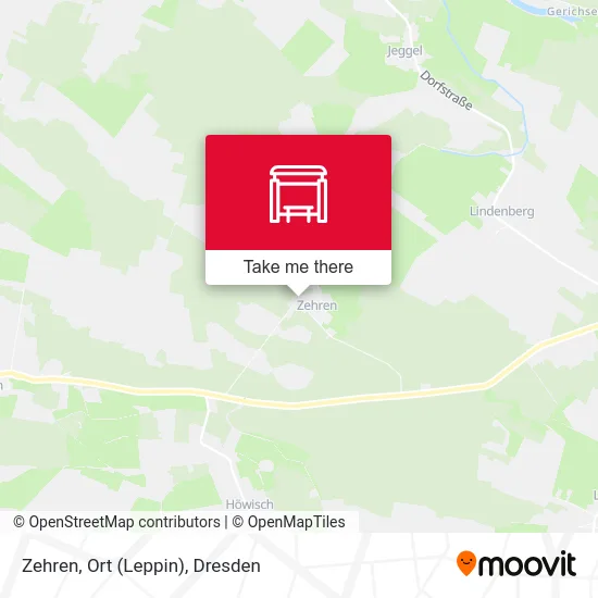 Карта Zehren, Ort (Leppin)