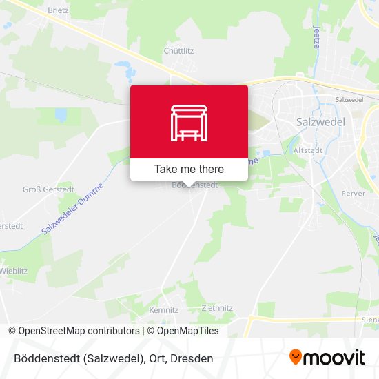 Карта Böddenstedt (Salzwedel), Ort