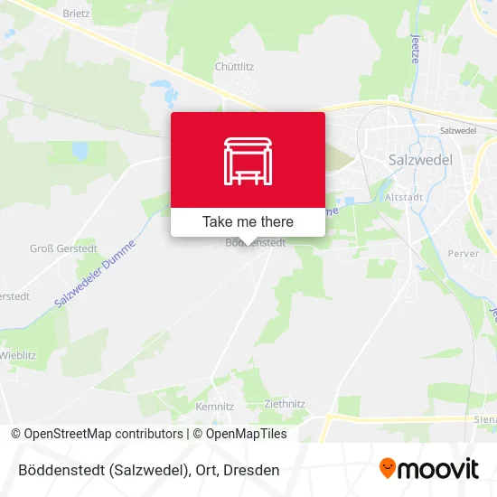 Карта Böddenstedt (Salzwedel), Ort