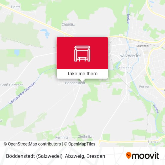 Карта Böddenstedt (Salzwedel), Abzweig