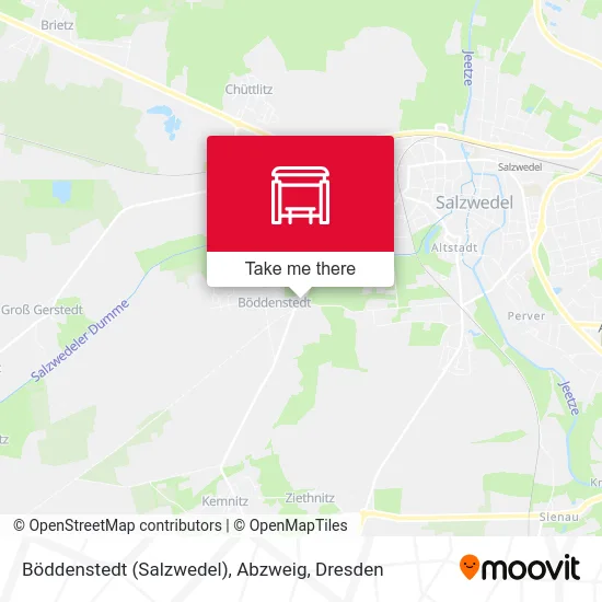Карта Böddenstedt (Salzwedel), Abzweig