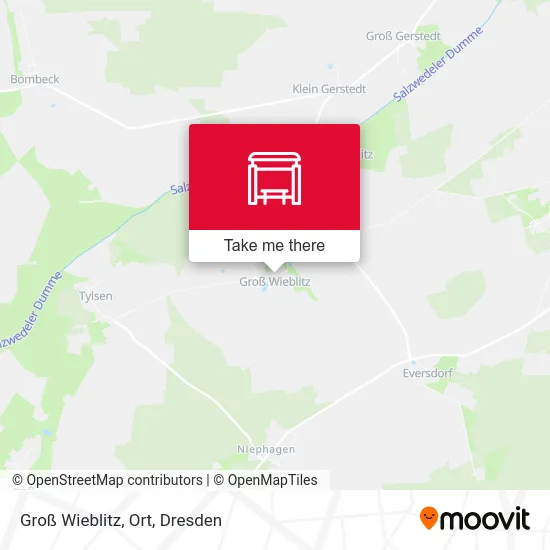 Карта Groß Wieblitz, Ort