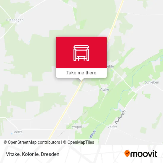 Карта Vitzke, Kolonie