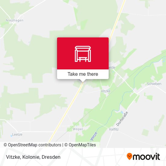 Карта Vitzke, Kolonie