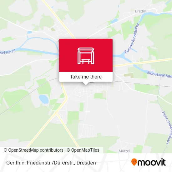 Карта Genthin, Friedenstr./Dürerstr.