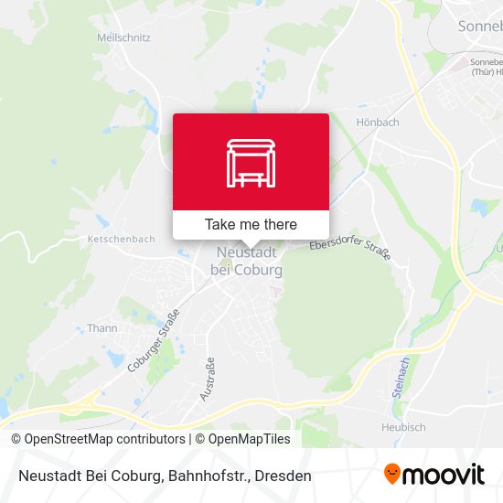 Карта Neustadt Bei Coburg, Bahnhofstr.