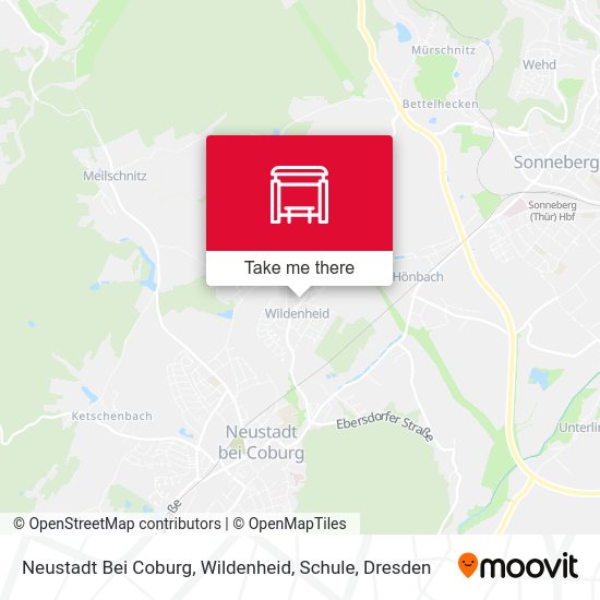 Карта Neustadt Bei Coburg, Wildenheid, Schule