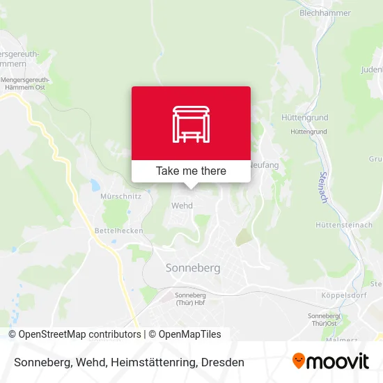 Карта Sonneberg, Wehd, Heimstättenring