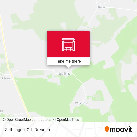 Карта Zethlingen, Ort