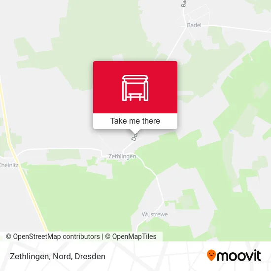 Карта Zethlingen, Nord